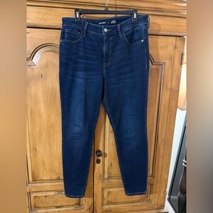 Old Navy High rise Rockstar Super Skinny Dark Blue Jeans- 12